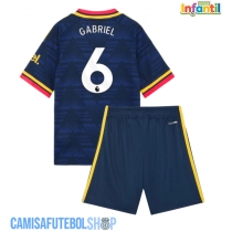 Camisa de time de futebol Arsenal Gabriel Magalhaes #6 Replicas 2º Equipamento Infantil 2026-27 Manga Curta (+ Calças curtas)